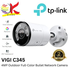 TP-LINK VIGI C355 5MP / VIGI C385 4K (8MP) / VIGI C345 4MP VIGI OUTDOOR FULL COLOR BULLET NETWORK CAMERA WITH SMART DETECTION, IP67 WATERPROOF AND TWO-WAY AUDIO -By Sea Courier Method 🚢📦
