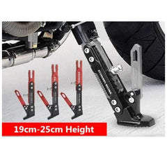 millionhardware - (19-25cm) Motorcycle Adjustable Height Side Stand CNC Foot Bracket Side Stand Motorcycle Accessories Modification Foot Kickstand Durable Adjustable -By Sea Courier Method 🚢📦