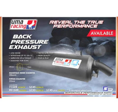 UMA RACING Y15ZR LC135 V2V7 LC5S Y16 Y16ZR RS150 RSX VF3I 185 TRU PRESSURE / BACK PRESSURE EXHAUST PIPE STANDARD CUTTING -By Sea Courier Method 🚢📦