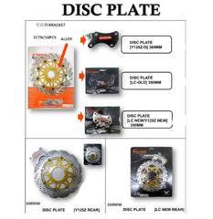 300mm Big Disc Plate brake disc yamaha y125 y125zr Lc135 4speed 5speed Y125Z Y125ZR Lc135 old / New Front / Rear -By Sea Courier Method 🚢📦