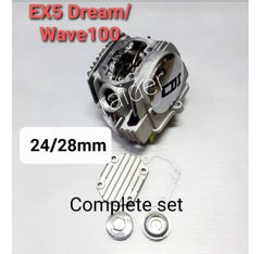 Honda EX5 Dream Wave100 Racing Cylinder Head Assy (Complete Set Valve 24/28mm) -By Sea Courier Method 🚢📦