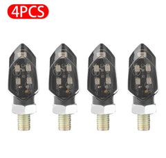 SEAMETAL Motorcycle LED Turn Signal Light Universal Mini LED Daytime Running Light Motorbike Flashing Lights -By Sea Courier Method 🚢📦