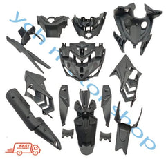 YAMAHA Y15 Y15ZR V1 V2 RACING DOCTOR PP BLACK GLOSSY COMPLETE INNER SET INNER PANEL INNE COVER FULL SET -By Sea Courier Method 🚢📦