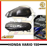 COMBO SET HONDA.VARIO.150.ARM.CASE. ENGINE COVER.AIR FLITER CASE COVER CARBON -By Sea Courier Method 🚢📦