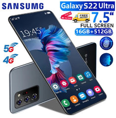 Smartphone Galaxy S22 Ultra sale Original Big Sale 2022 6.5inch12GB RAM +512GB ROM Android Cellphone On Sale 5000mAh WFl bluetooth 5g Smartphone -By Sea Courier Method 🚢📦