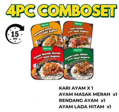Magic Cook Halal ready to eat Rendang/Ayam Masak Merah/Lada Hitam Self-Heating Rice | Sedap Senang | Segera Nasi Makanan Instant rice /sedia untuk dimakan -By Sea Courier Method 🚢📦