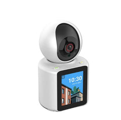 Smart Wifi Security Camera With Screen 1080P Cell Phone Video Two-Ways 2.8 In IPS Screen 360° Rotation Support 128G TF Card IR Night vision Motion Detection -By Sea Courier Method 🚢📦