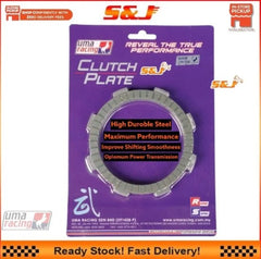 2023 UMA RACING CLUTCH PLATE LC135 Y15ZR Y15 Y16 Y16ZR R15 125Z SRL115FI SRL RS150 RSX EX5 DREAM110 DASH2 LC5S WAVE125 -By Sea Courier Method 🚢📦