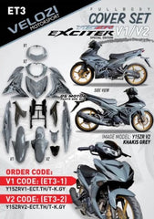 COVER SET Y15ZR V1 / V2 TANAM <EXCITER THAI / N.FLA -By Sea Courier Method 🚢📦