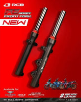 100% ORIGINAL RCB FE SERIES HEAVY DUTY FRONT FORK YAMAHA Y15 Y16 RS150 RSX LC135 4S LC 135 FOK DEPAN SHOCK SUSPENSION -By Sea Courier Method 🚢📦