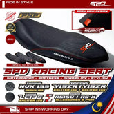 SPD Racing Seat 2024 Design Curve & Flat PNP RS150 V1-V3 RS-X 150 Winner X LC135 V2-V8 Y15 Y16 NVX V2 Softness Lembut -By Sea Courier Method 🚢📦