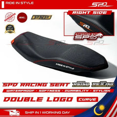 SPD Racing Seat 2024 Design Curve & Flat PNP RS150 V1-V3 RS-X 150 Winner X LC135 V2-V8 Y15 Y16 NVX V2 Softness Lembut -By Sea Courier Method 🚢📦