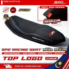 SPD Racing Seat 2024 Design Curve & Flat PNP RS150 V1-V3 RS-X 150 Winner X LC135 V2-V8 Y15 Y16 NVX V2 Softness Lembut -By Sea Courier Method 🚢📦