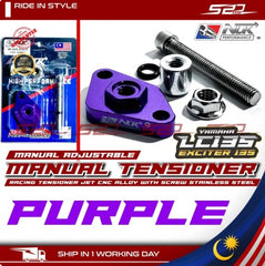 Racing Manual Tensioner NLK RS150 RSX Y15 Y16 LC135 Adjustable Tensioner Jet Cam Chain CNC Alloy Screw Stainless Steel -By Sea Courier Method 🚢📦