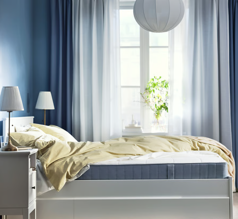 VESTMARKA Sprung mattress, extra firm/light blue, 150x200 cm VESTMARKA Sprung mattress, extra firm/light blue, 150x200 cm