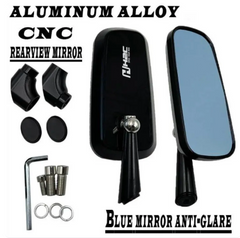 UNIVERSAL H2C SIDE MIRROR CNC REAR VIEW MIRROR VIETNAM CUTTING SHORT LC135 Y15 Y16 RS RSX NVX XMAX NMAX (1PC) -By Sea Courier Method 🚢📦