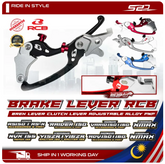 Brake Lever S3 RCB RS150 RS-X 150 Y15 Y16 NVX NMAX XMAX RAIDER PNP Brek Clutch Lever RH LH Angle Position Adjustable -By Sea Courier Method 🚢📦