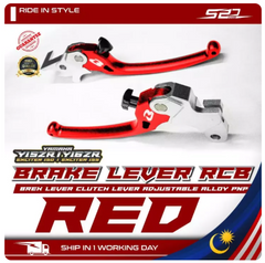 Brake Lever S3 RCB RS150 RS-X 150 Y15 Y16 NVX NMAX XMAX RAIDER PNP Brek Clutch Lever RH LH Angle Position Adjustable -By Sea Courier Method 🚢📦