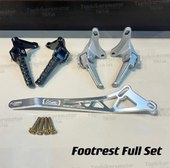 DHC- YAMAHA Y15ZR Y16ZR LC135 EGO REAR FOOTREST FULL SET ALLOY PEDAL KAKI BELAKANG TAPAK PEMIJAK FOOT REST SKRU EKZOS -By Sea Courier Method 🚢📦