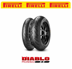 DHC- YEAR 2024 PIRELLI DIABLO ROSSO II III ROSSO 2 3 TIRE 120/70 ZR17 160/60 ZR17 180/55 ZR17 190/55 ZR 17 -By Sea Courier Method 🚢📦