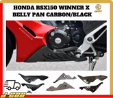 NEW HONDA RSX150 WINNER X RSX BELLYPAN Lower Cover (SAMPAN) COVER CARBON / BLACK -By Sea Courier Method ðĒðĶ