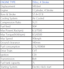 TANK (150CC) JL150T-8A