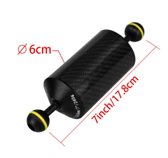 Carbon Fiber Float Buoyancy Aquatic Arm Dual Ball Floating Arm Diving Camera Underwater Diving Tray -By Sea Courier Method 🚢📦