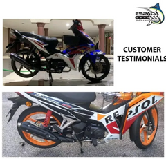 DHC- Flashmotor ESPADA STD RACING EXHAUST E4 25MM 28MM Wave125 fi Wave125 Wave110 FUTURE 125 DASH 110 125 Wave Alpha -By Sea Courier Method 🚢📦