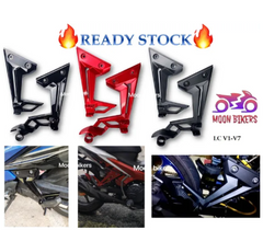 DHC- Moon bikers YAMAHA LC135 New V2 V3 V4 V5 V6 V7 SRL115 FI SRL115FI Rear Footrest Bracket Foot Rest Bracket Belakang Pemijak Kaki Belakang Holder Stay -By Sea Courier Method 🚢📦