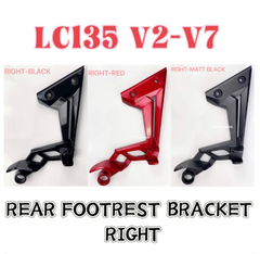 DHC- Moon bikers YAMAHA LC135 New V2 V3 V4 V5 V6 V7 SRL115 FI SRL115FI Rear Footrest Bracket Foot Rest Bracket Belakang Pemijak Kaki Belakang Holder Stay -By Sea Courier Method 🚢📦