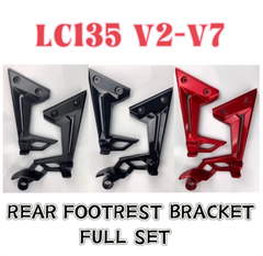 DHC- Moon bikers YAMAHA LC135 New V2 V3 V4 V5 V6 V7 SRL115 FI SRL115FI Rear Footrest Bracket Foot Rest Bracket Belakang Pemijak Kaki Belakang Holder Stay -By Sea Courier Method 🚢📦