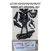 DHC- Yamaha HLY Original 100%> Yamaha LC135 v2 v3 V4 v5 v6 V7 Inner Set Coverset Inner Cover set LC cover hitam matte -By Sea Courier Method π’π¦