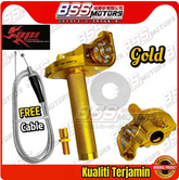 DHC- API Universal Alloy CNC Racing Fast Throttle Twist With Cable RS150 RSX LC135 Y15 Y16 EX5 WAVE Throttle Bar Handle Grip -By Sea Courier Method 🚢📦