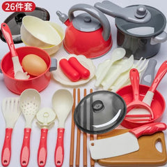 Kitchen Pretend Play Toys Children's Educational Simulation Play House Toy Set Cookware Cooking Mainan Masak Budak Perempuan Girls Boys Gifts -By Sea Courier Method 🚢📦