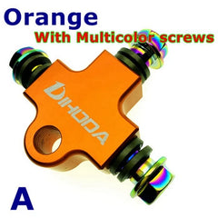 Universal Motorcycle Modified Hydraulic Brake Hose Line CNC Pipe Tee Connector Tee Coupling Tee Fitting 3 way Adapter -By Sea Courier Method 🚢📦