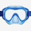Adult snorkelling anti-fog mask and valve snorkel set, 100 Blue