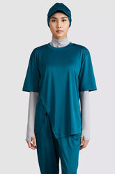 HANI OVERSIZED SHORT SLV SPORTS TEE