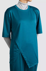 HANI OVERSIZED SHORT SLV SPORTS TEE