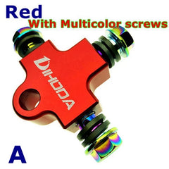 Universal Motorcycle Modified Hydraulic Brake Hose Line CNC Pipe Tee Connector Tee Coupling Tee Fitting 3 way Adapter -By Sea Courier Method 🚢📦