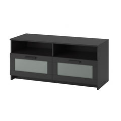 BRIMNES TV bench, black, 180x41x53 cm