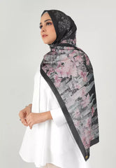Buttonscarves The Malaya Satin Shawl Black