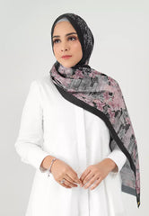 Buttonscarves The Malaya Satin Shawl Black