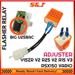 UNIVERSAL RSX Y15ZR V2 R25 V2 R15 V3 VARIO LED SIGNAL FLASHER RELAY DOUBLE SIGNAL RELAY -By Sea Courier Method 🚢📦
