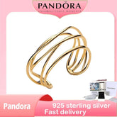 S925 sterling silver agent to purchase products birthday gift Organically Shaped Wired Open Bangle -By Sea Courier Method 🚢📦