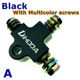 Universal Motorcycle Modified Hydraulic Brake Hose Line CNC Pipe Tee Connector Tee Coupling Tee Fitting 3 way Adapter -By Sea Courier Method 🚢📦