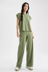 Loose Fit Culotte Joggers