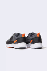 Faux Leather High Sole Sport Sneaker