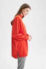 Half Turtleneck Long Sleeve Tunic