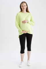 Long Sleeve Cotton Knitted Top