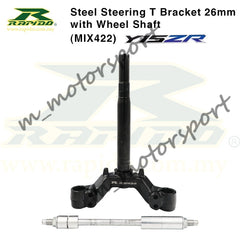 STEEL STEERING T BRACKET FORK T 42MM/26MM with WHEEL SHAFT -By Sea Courier Method 🚢📦